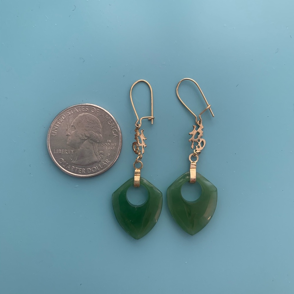 Jade Drop Earrings